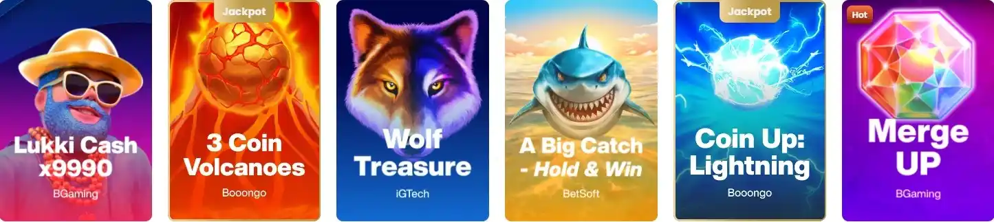 Lukki Casino popular online slot games